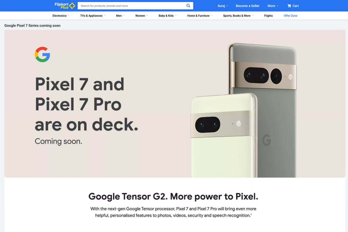 Google Pixel 7 & 7 Pro Coming to India